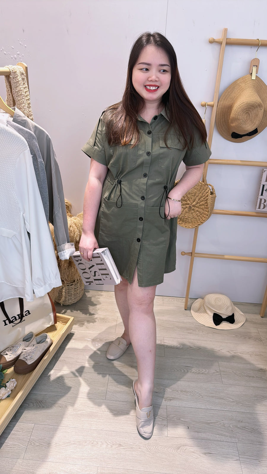 工装收腰显瘦瘦减龄连身裙