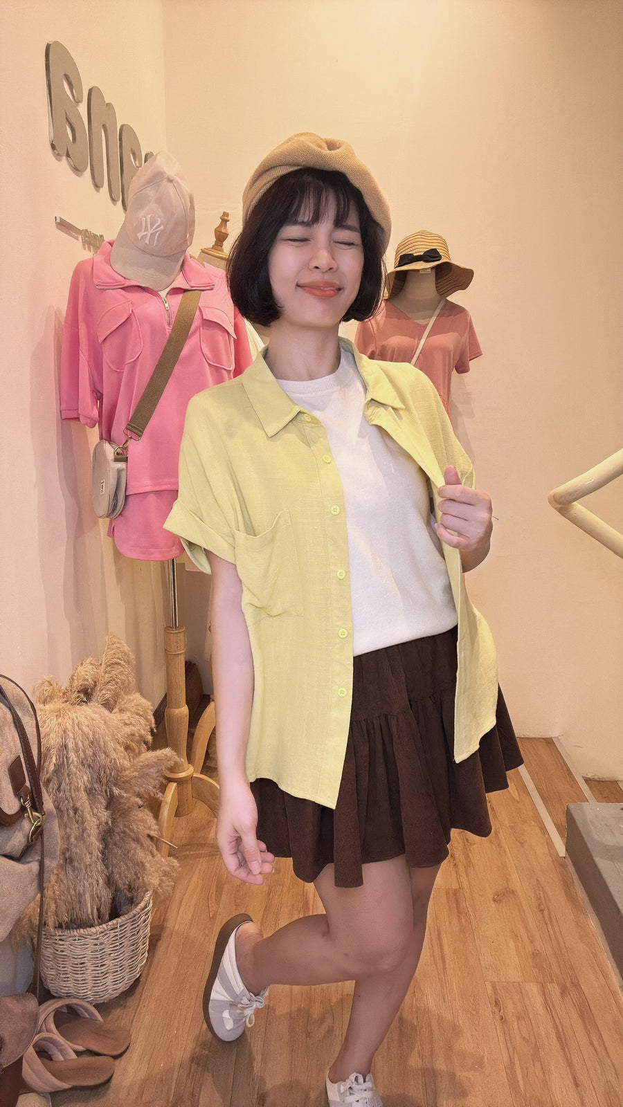 舒服宽松软麻料衬衫