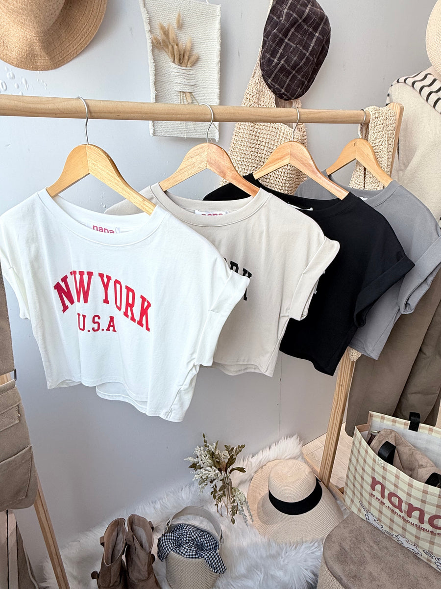 店主大爱❤️帅气Cotton舒服棉短版上衣
