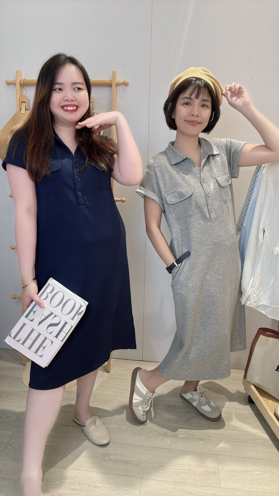 太空棉工装连身裙