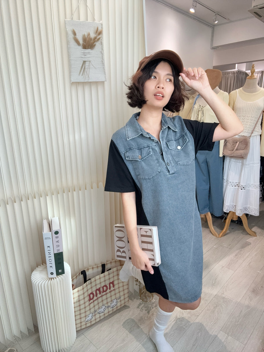 牛仔并显瘦瘦棉质套裙