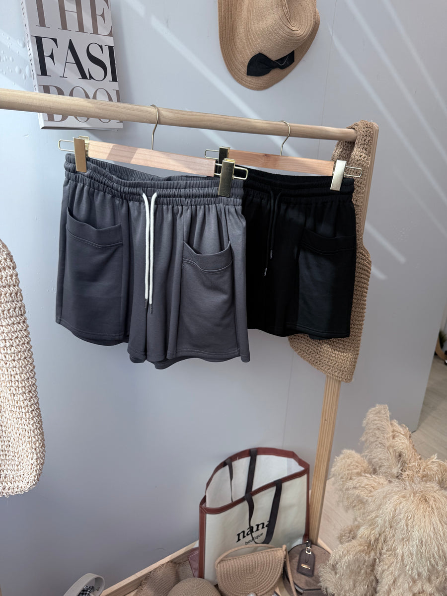 太空棉好穿抽绳松紧腰短裤