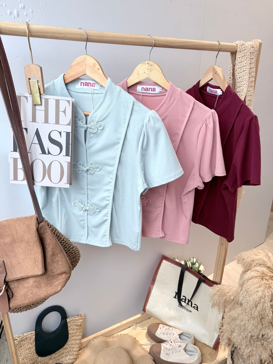 复古棉质旗袍上衣