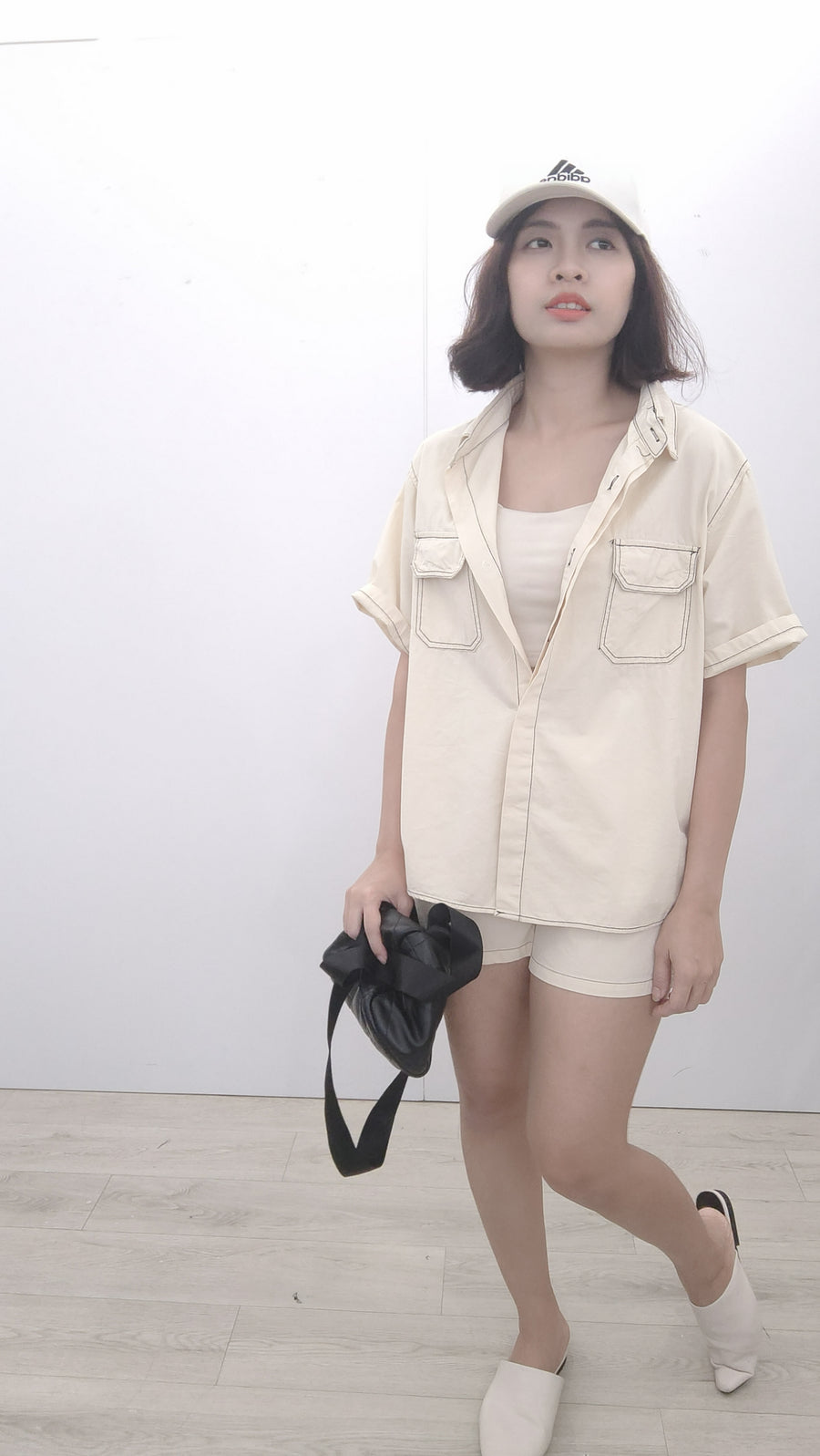 立体感水洗牛仔套装