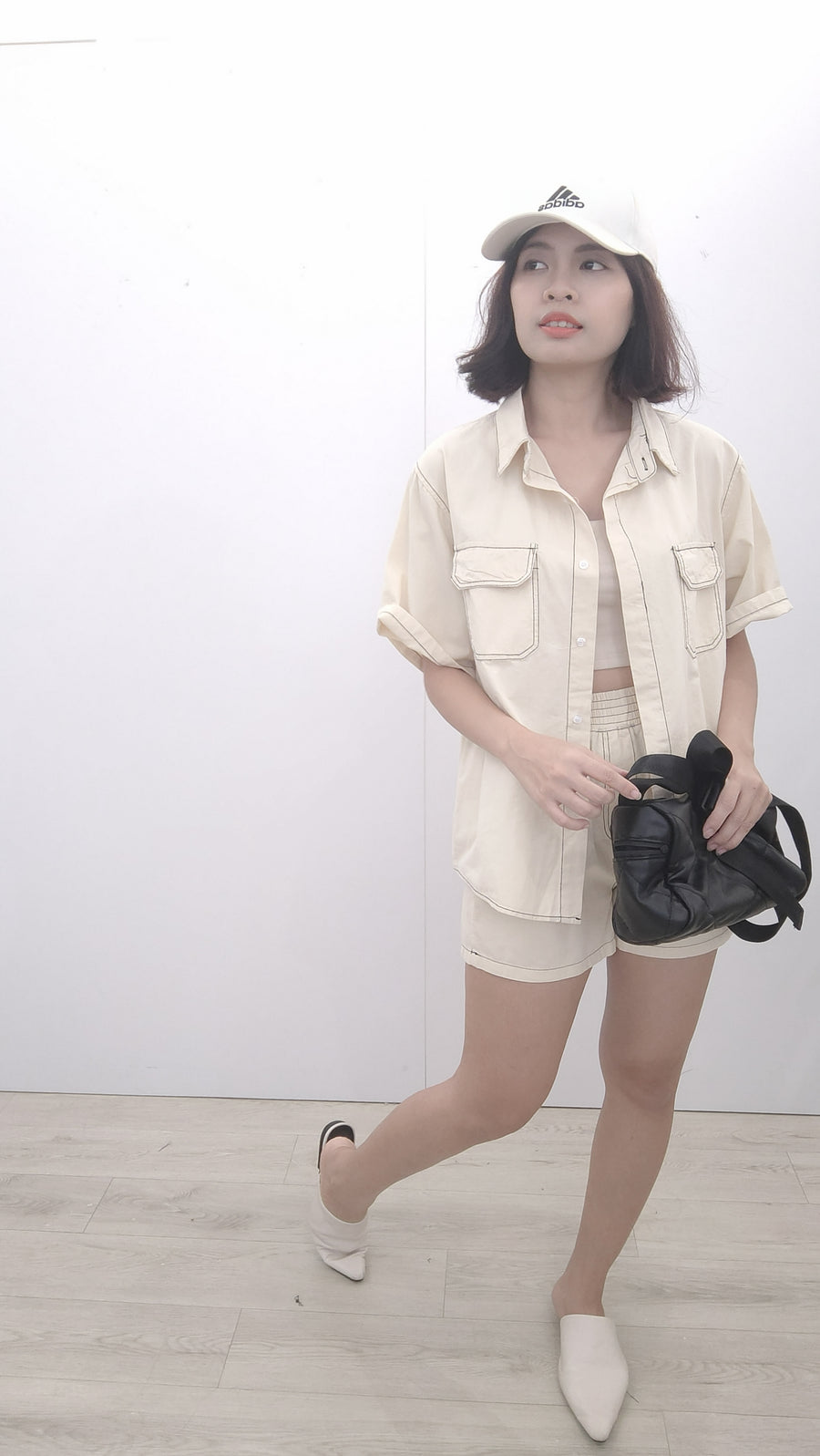 立体感水洗牛仔套装