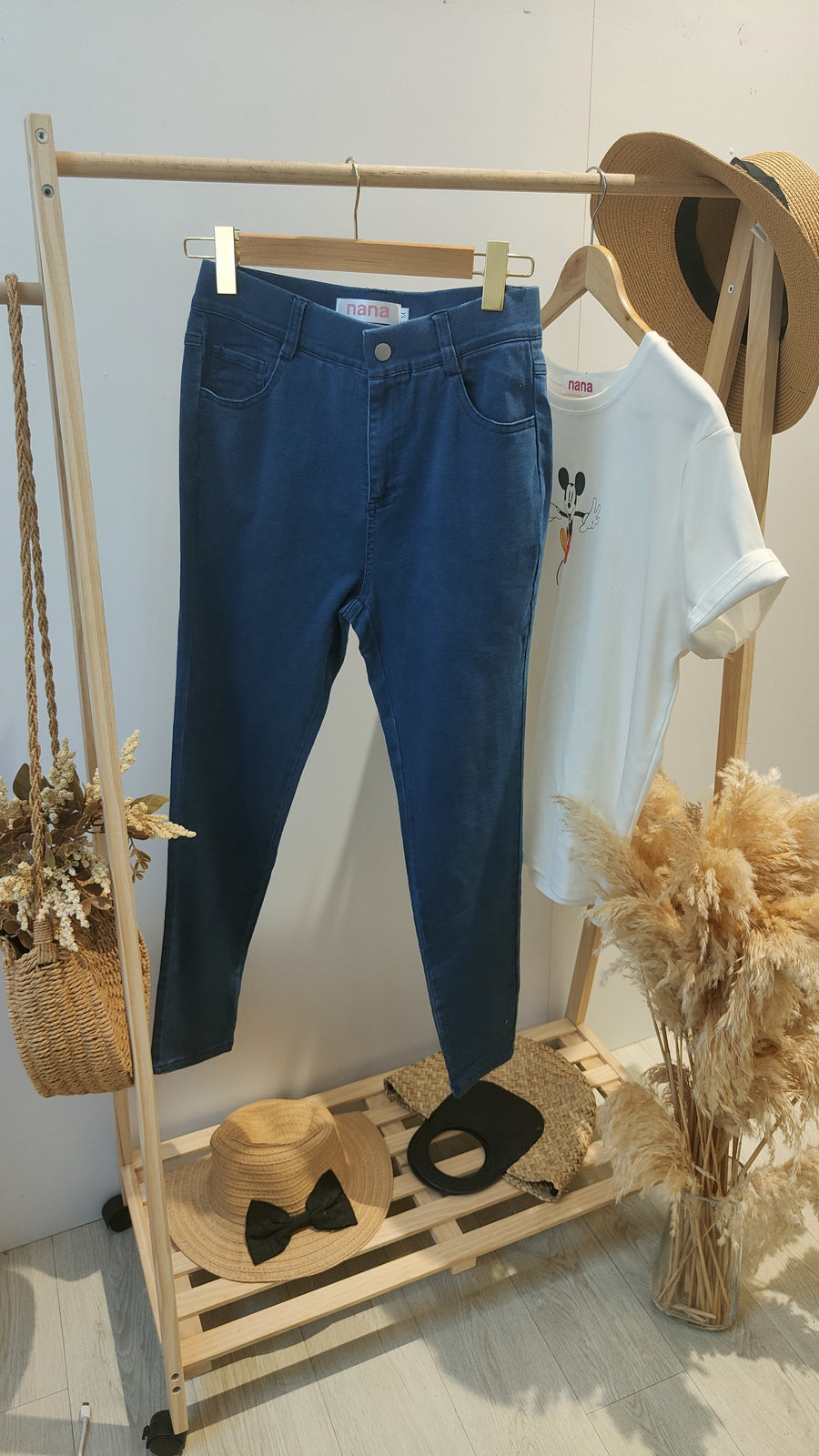 中牛仔色长裤