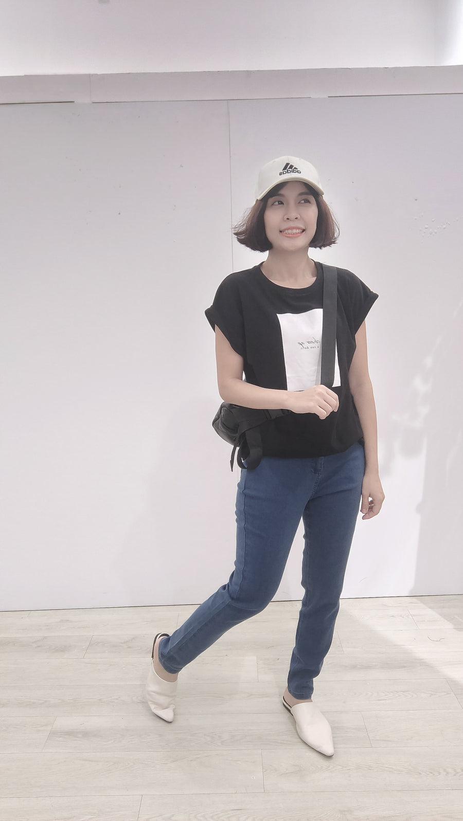 中牛仔色长裤