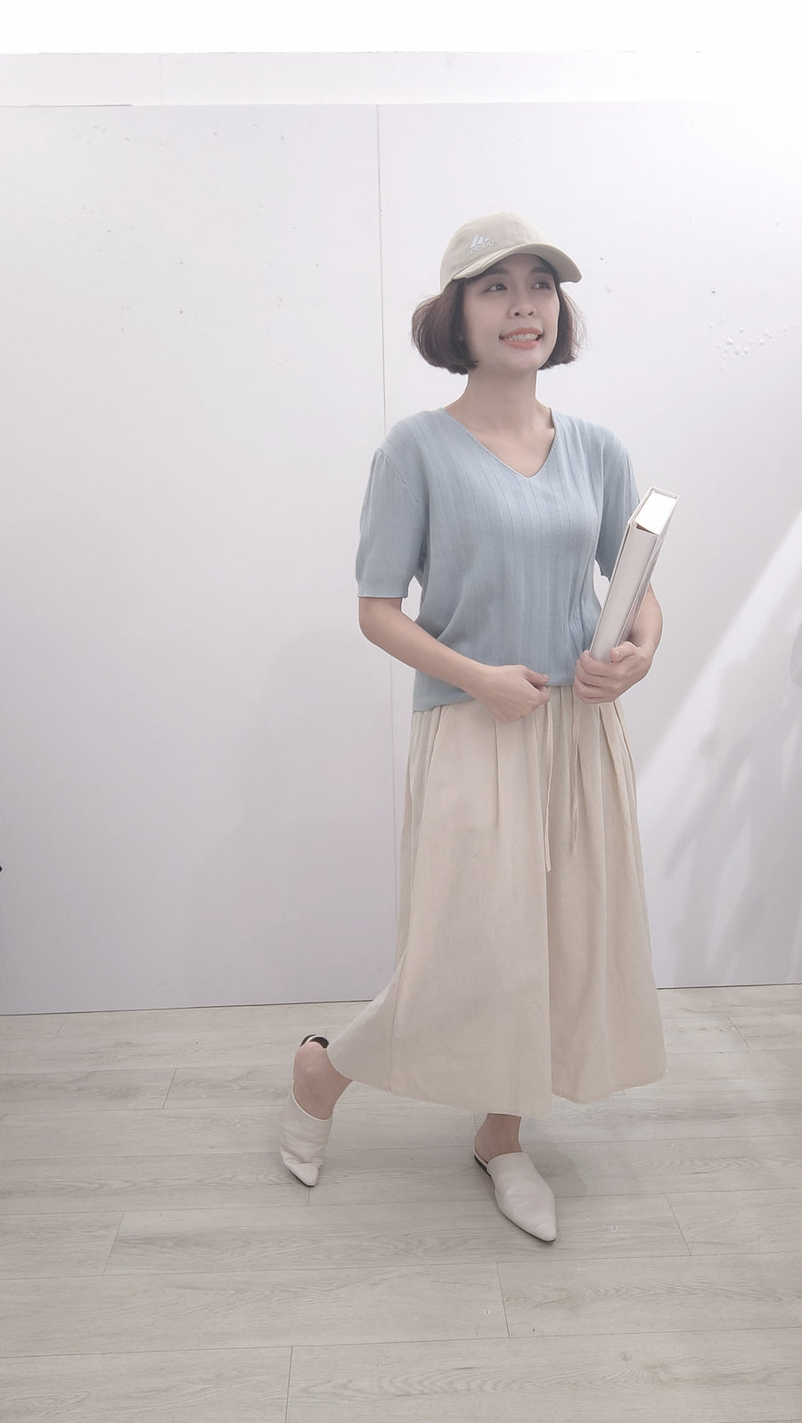 V领舒服软针织短衣