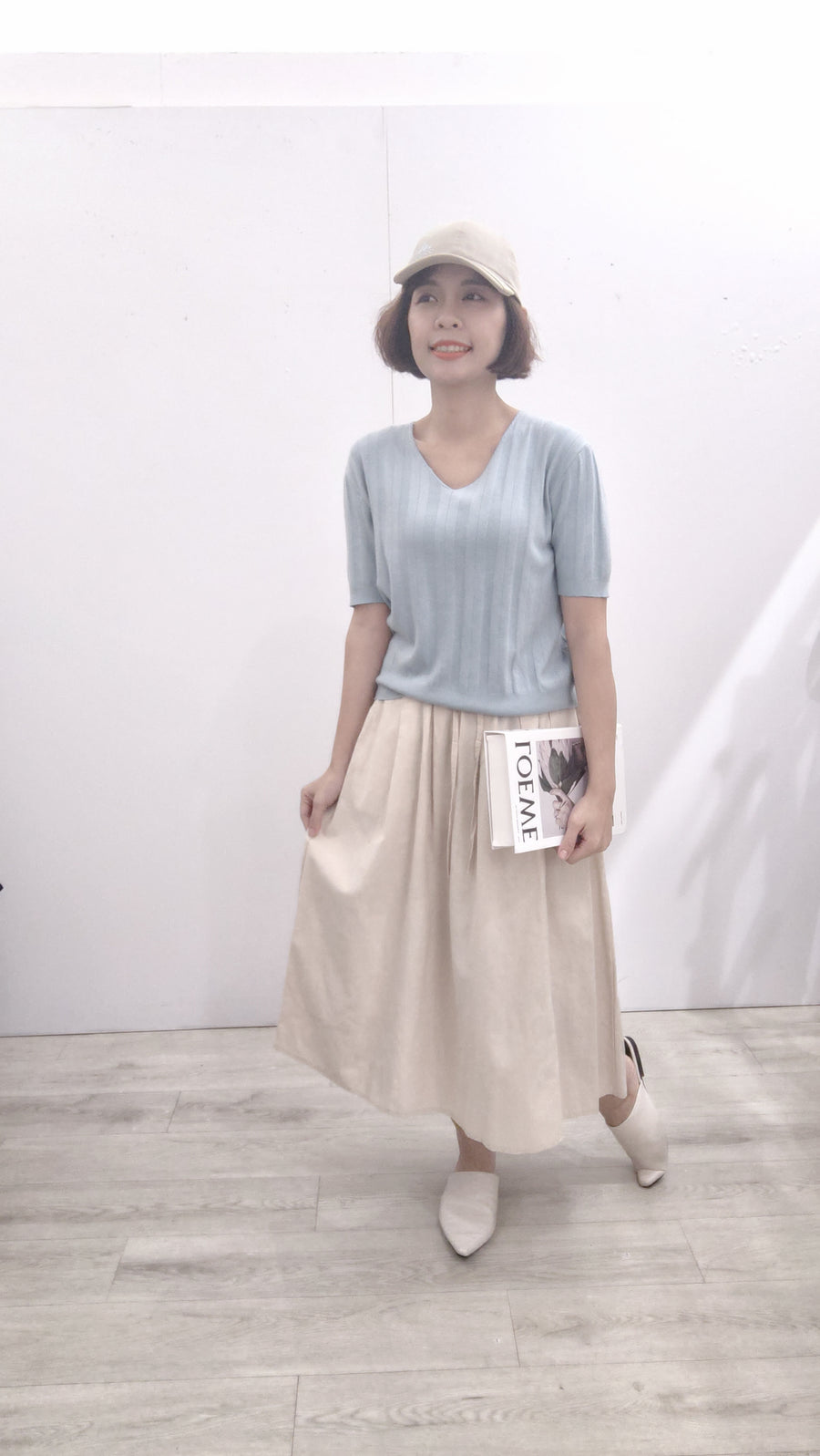 V领舒服软针织短衣