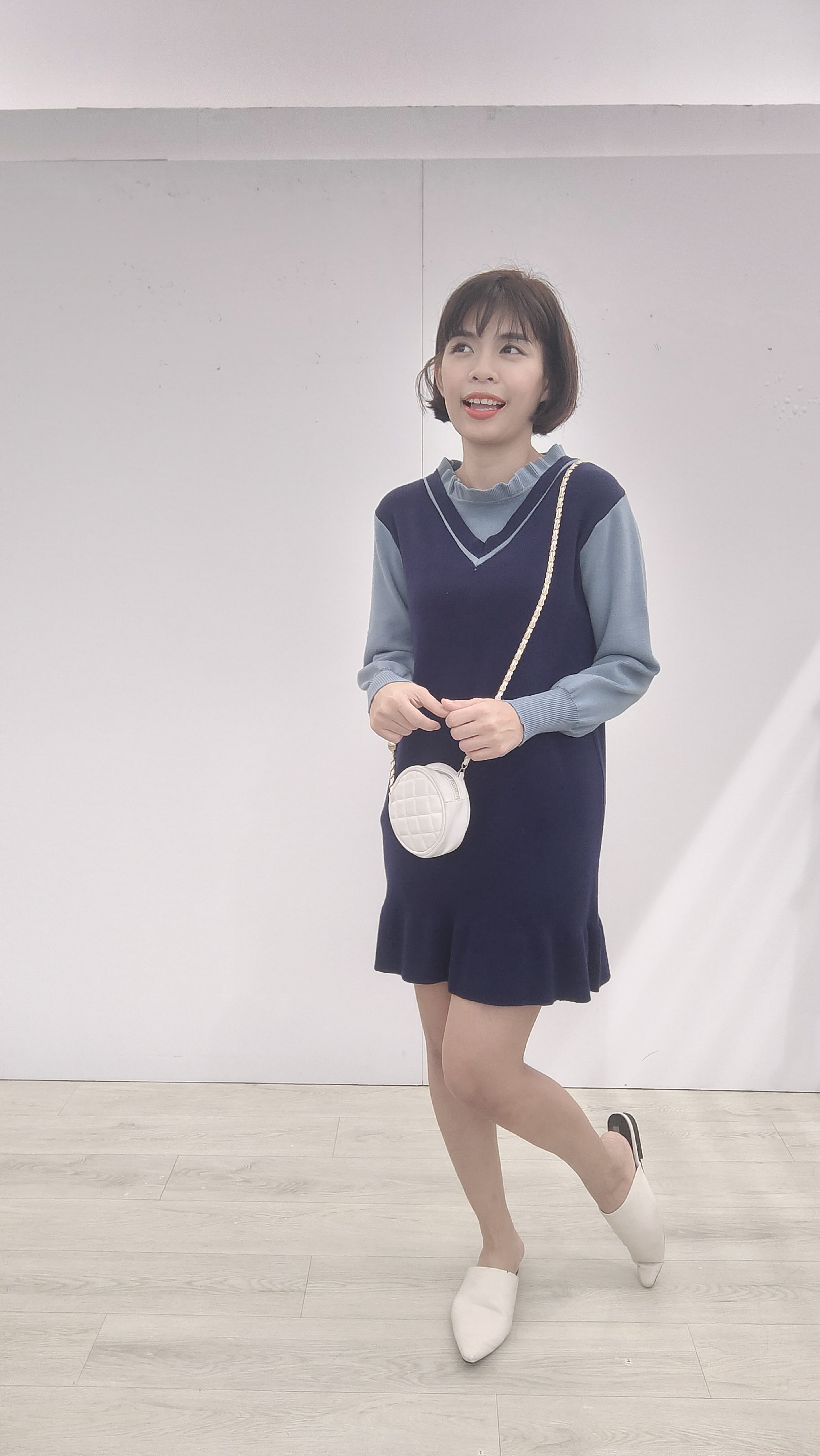 假两件韩版针织套裙