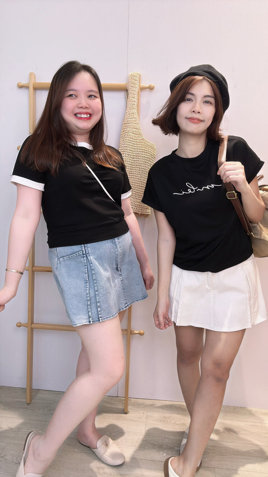 软牛仔前裙后裤