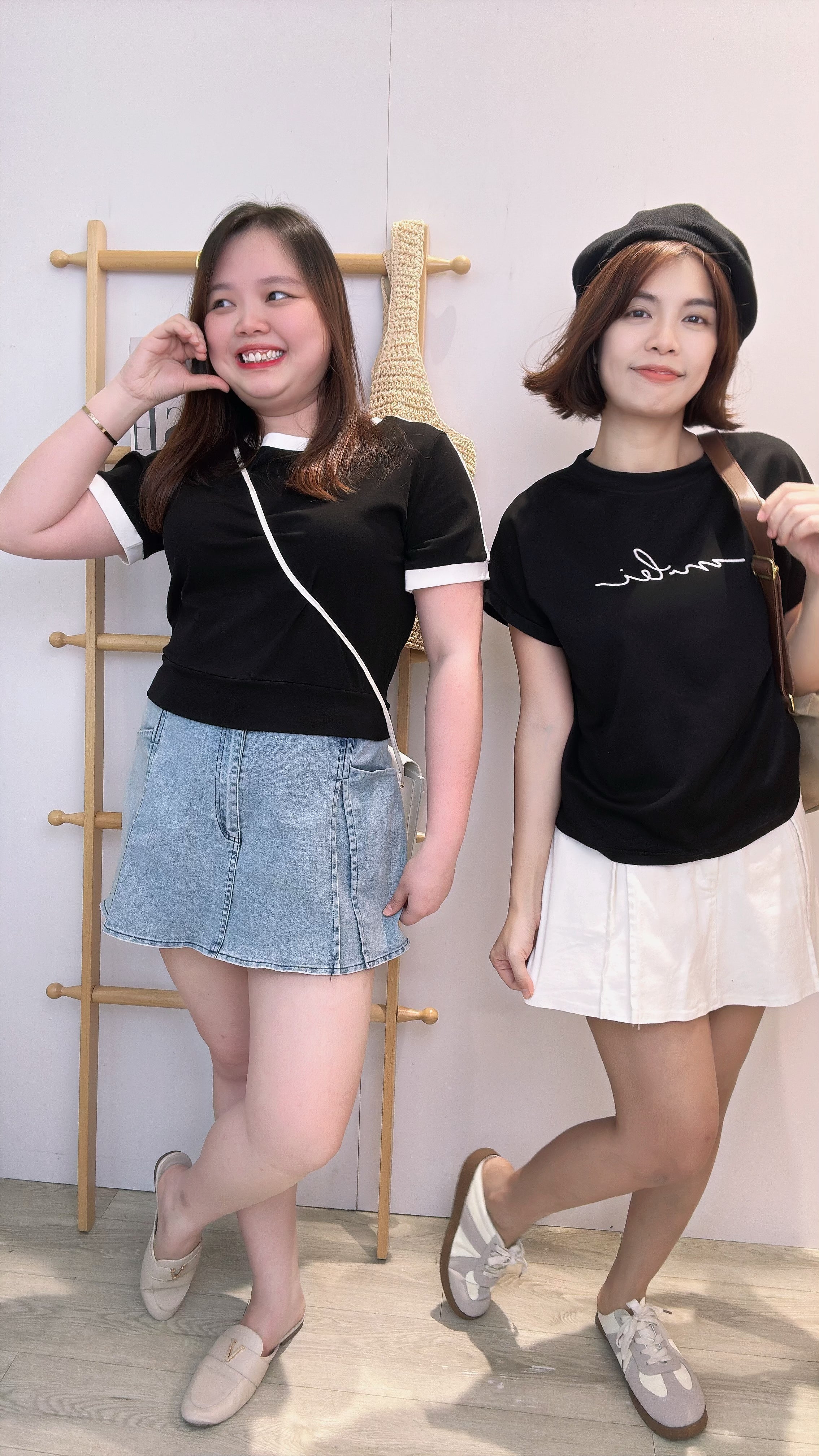 软牛仔前裙后裤
