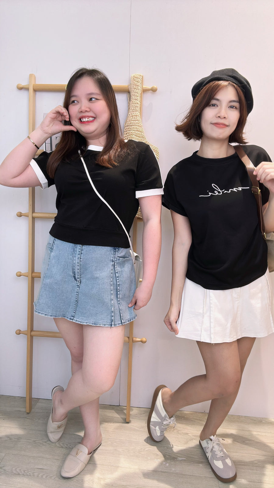 软牛仔前裙后裤
