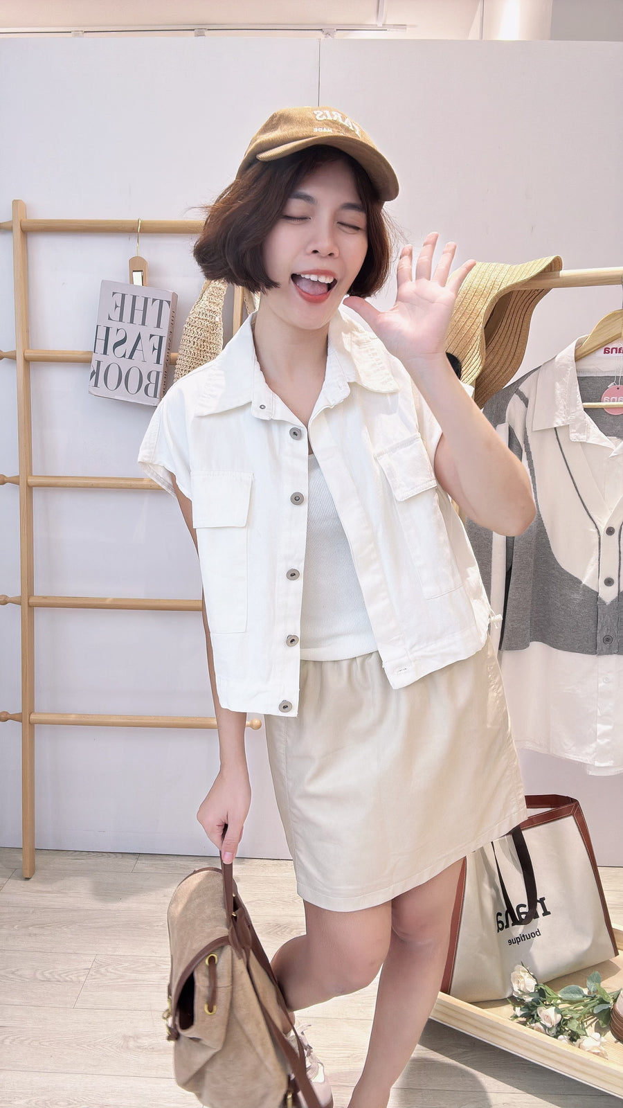 出袖牛仔短版上衣外套