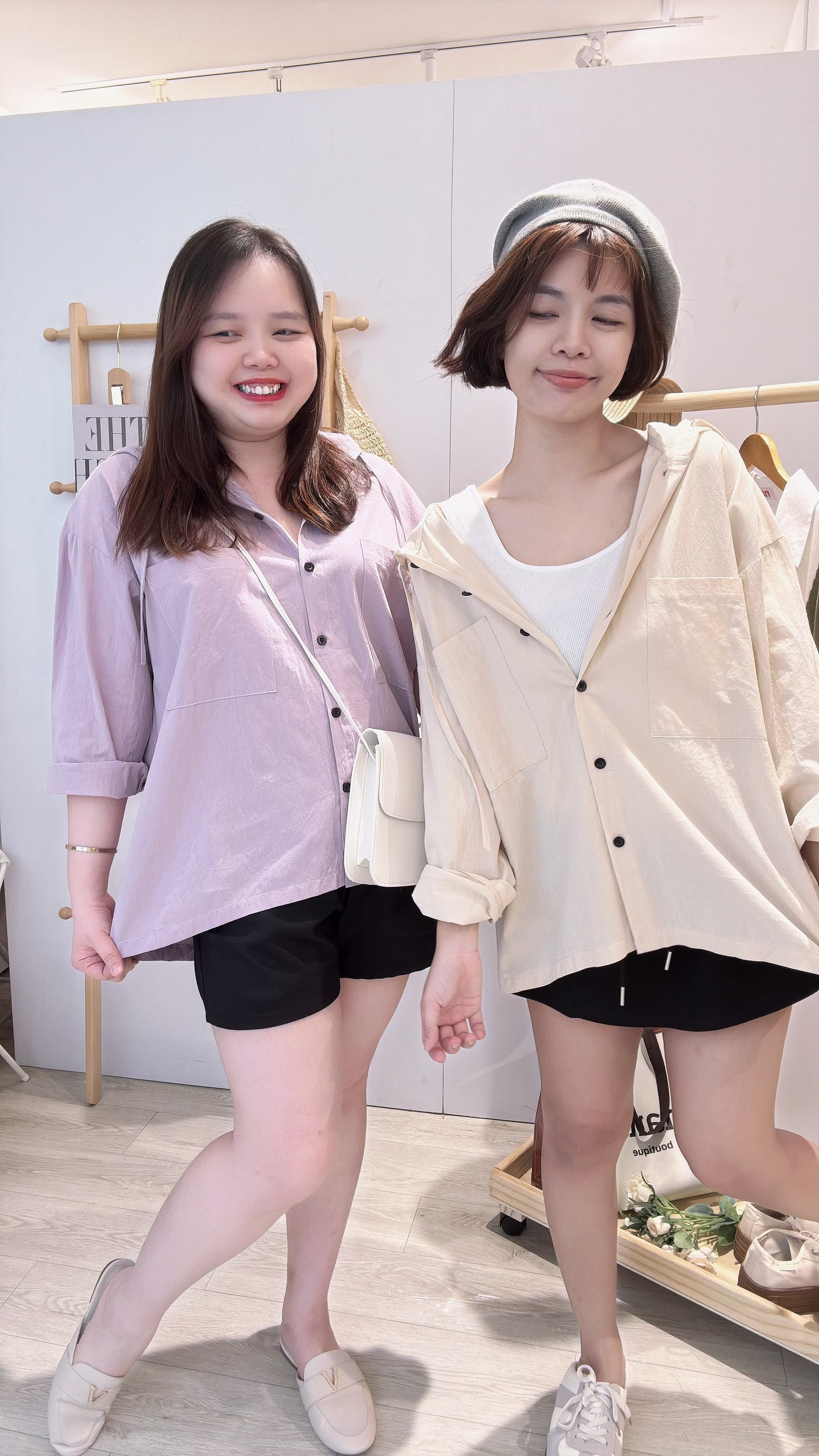 薄雪纺连帽衬衫上衣