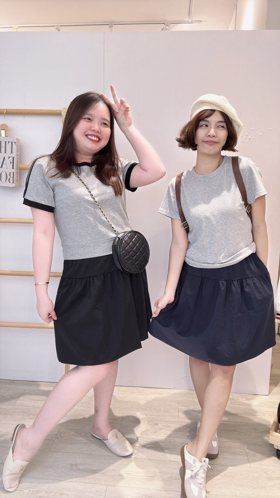 polyster棉好穿A字五分裙