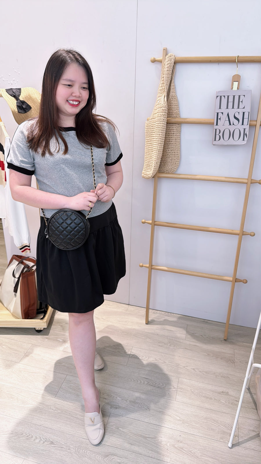 polyster棉好穿A字五分裙