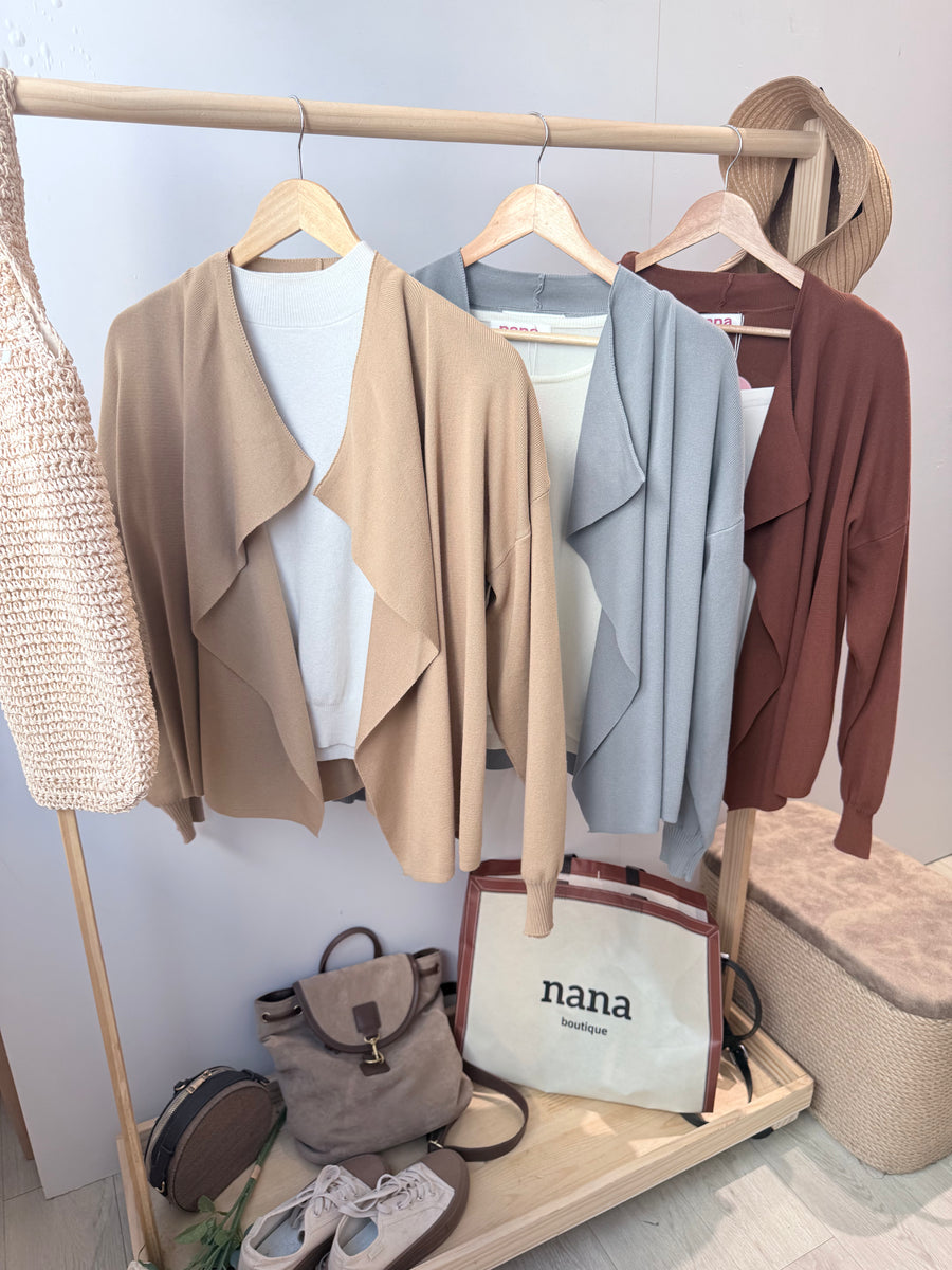 风衣款针织外套