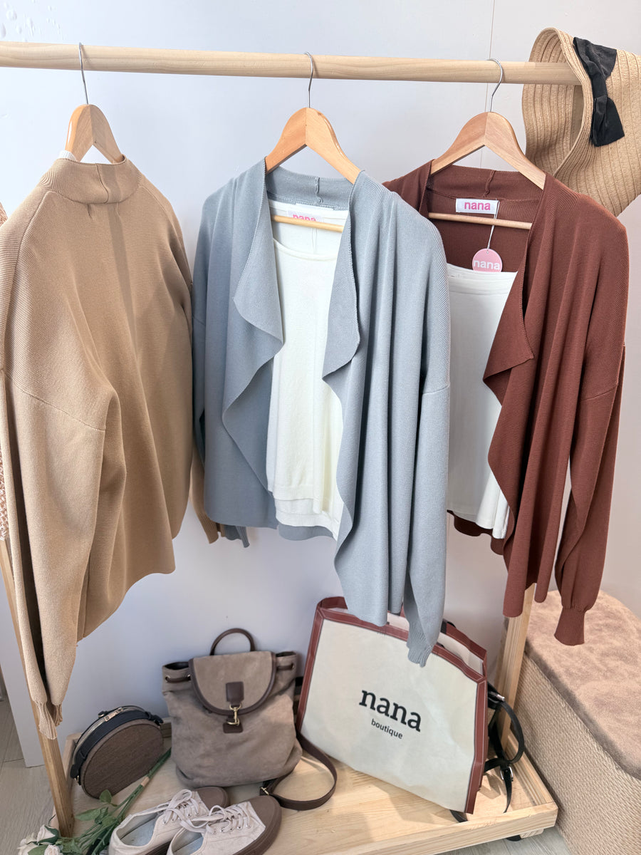 风衣款针织外套