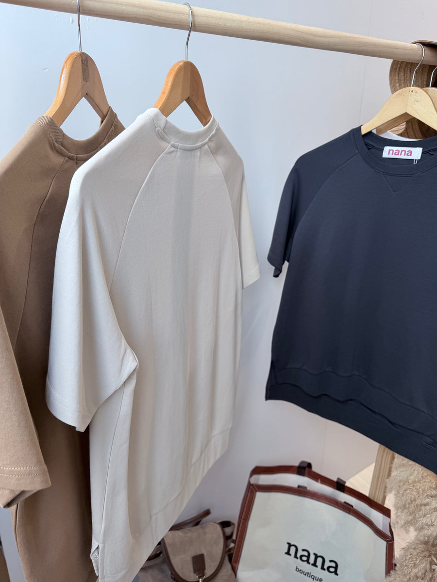 premium优质棉简约圆领单色上衣