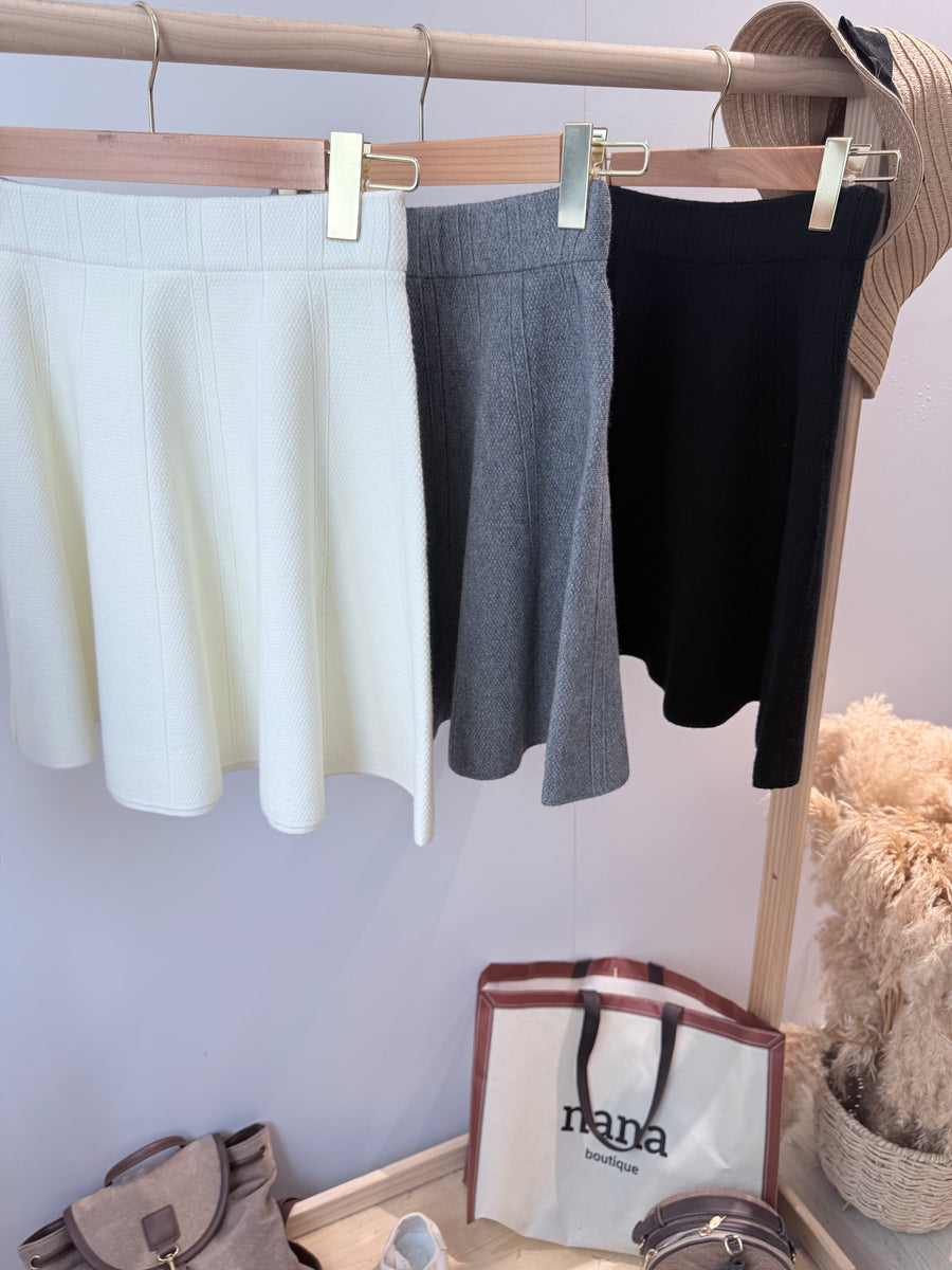 针织弹力短半裙