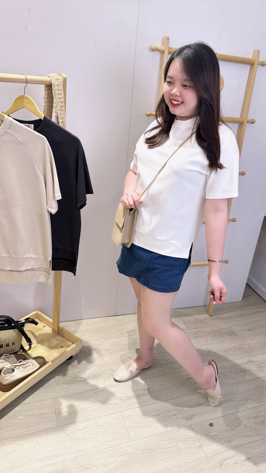 premium优质棉简约圆领单色上衣