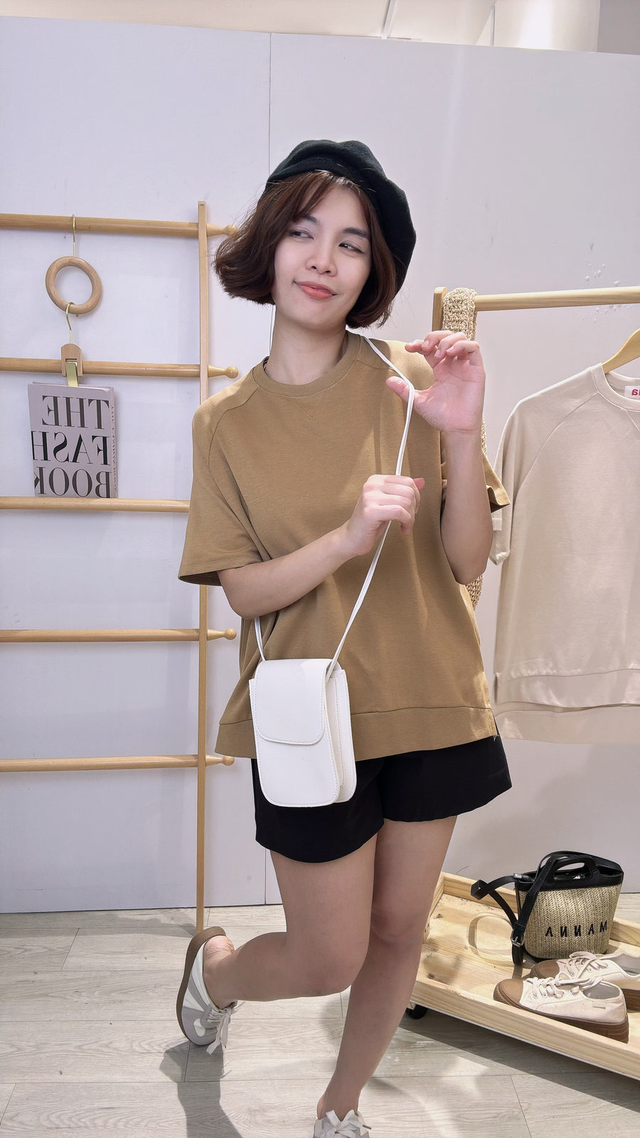 premium优质棉简约圆领单色上衣