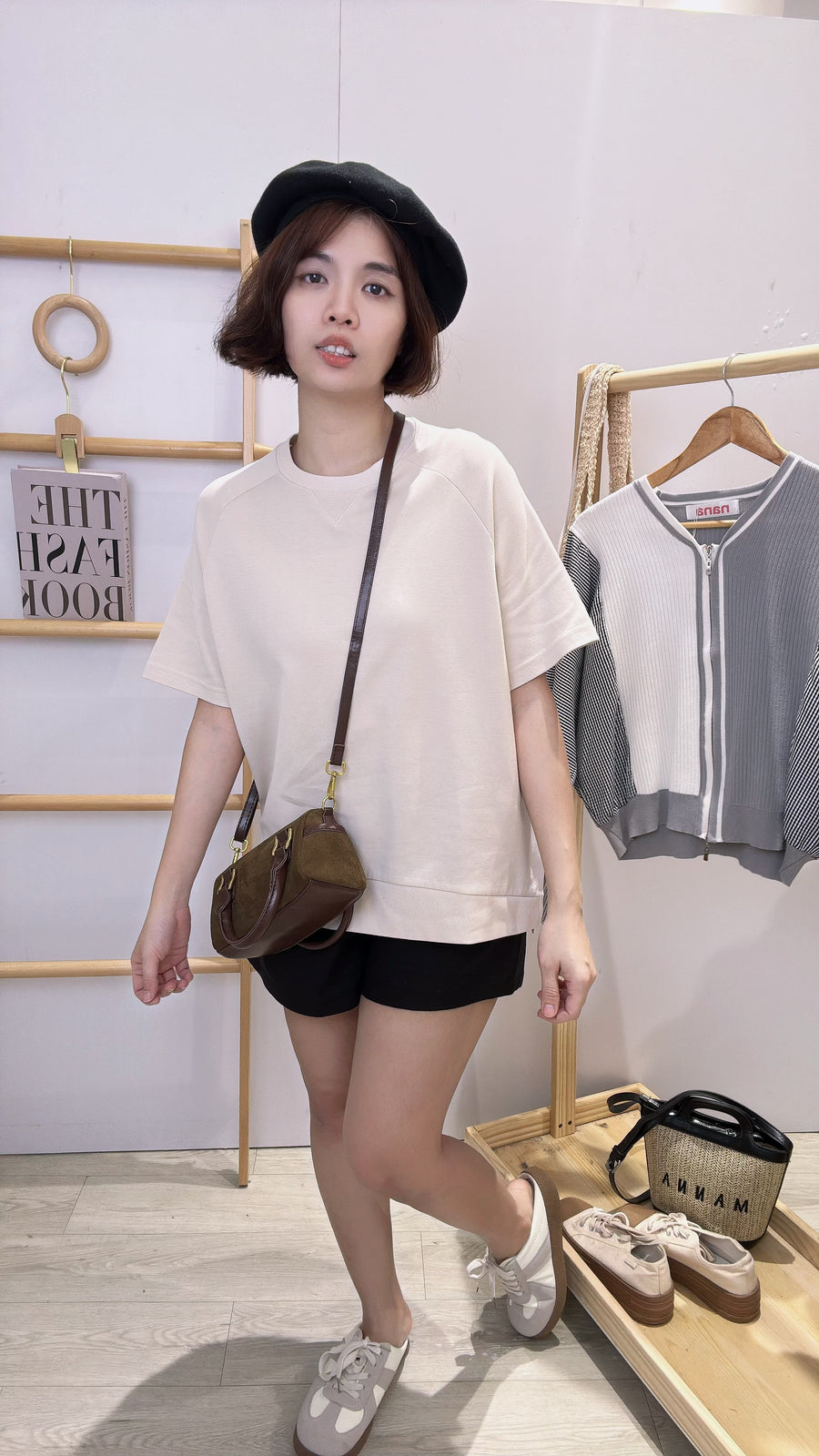 premium优质棉简约圆领单色上衣