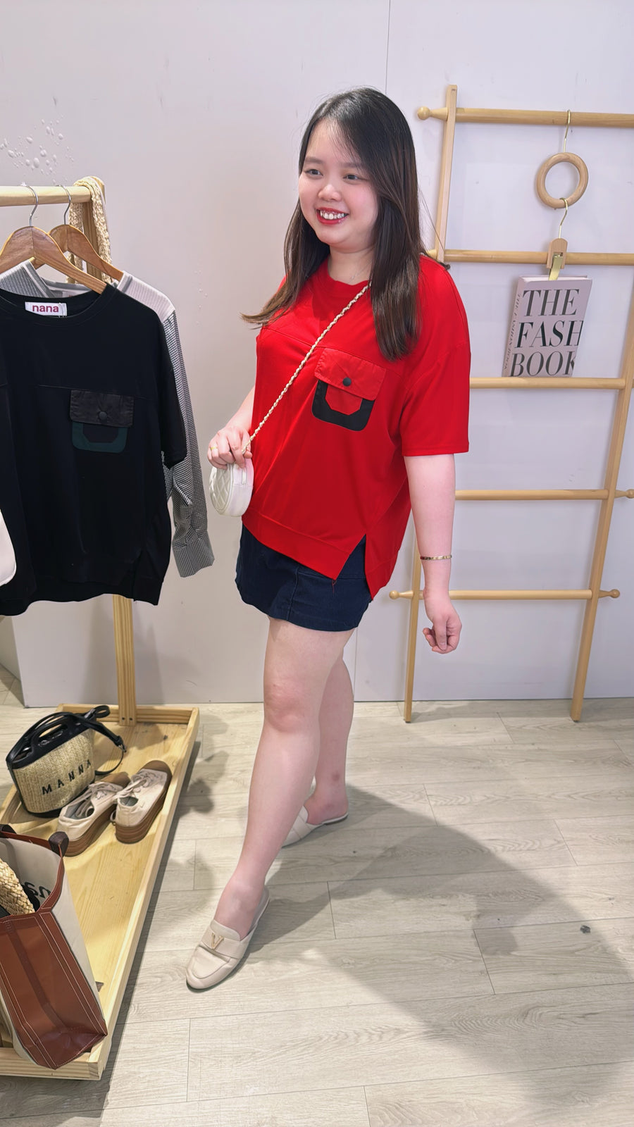 滑面柔软口袋上衣