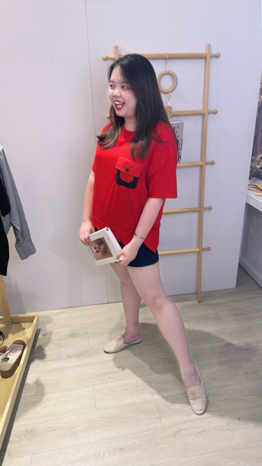 滑面柔软口袋上衣