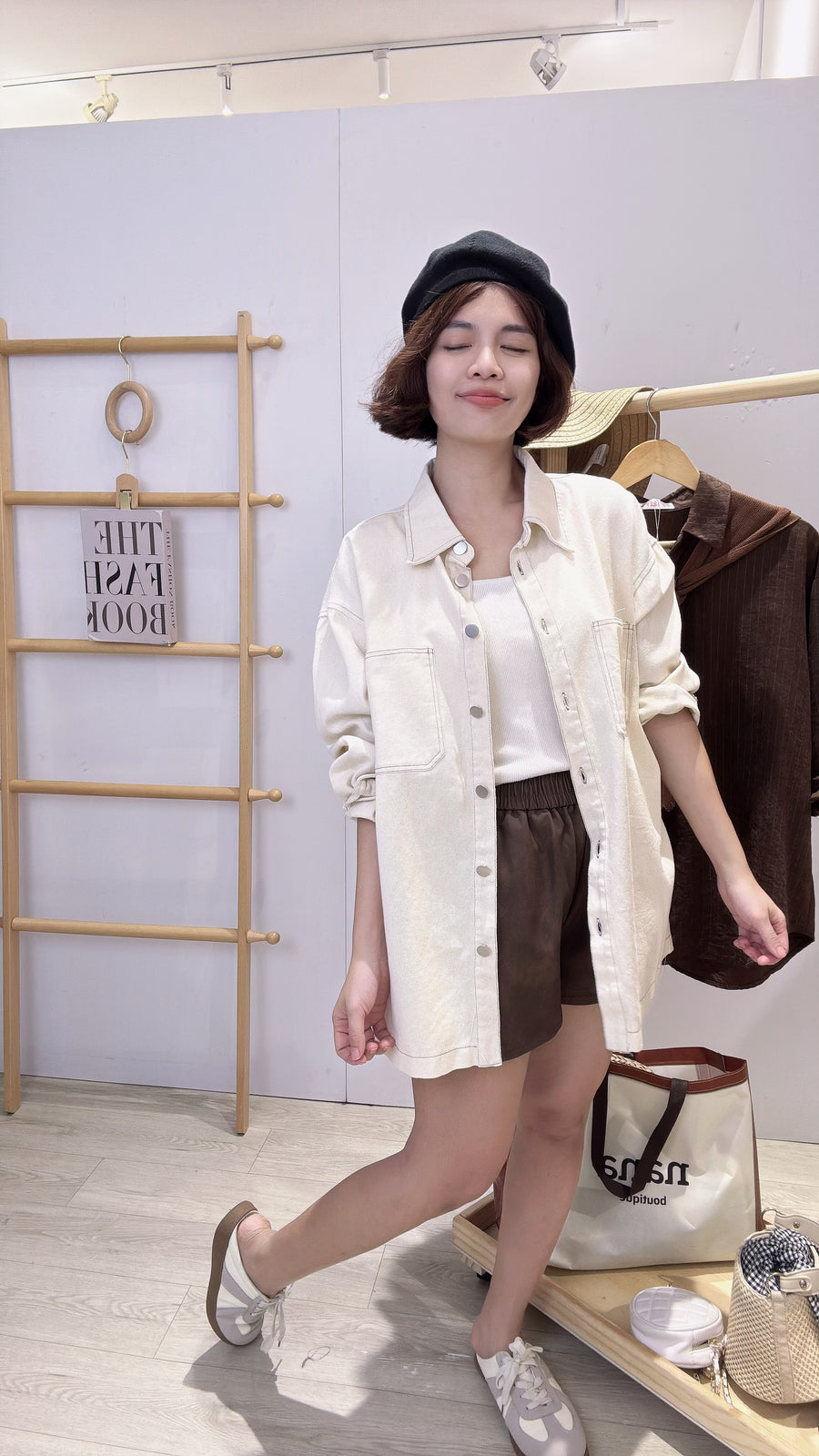 Premiun牛仔衬衫上衣