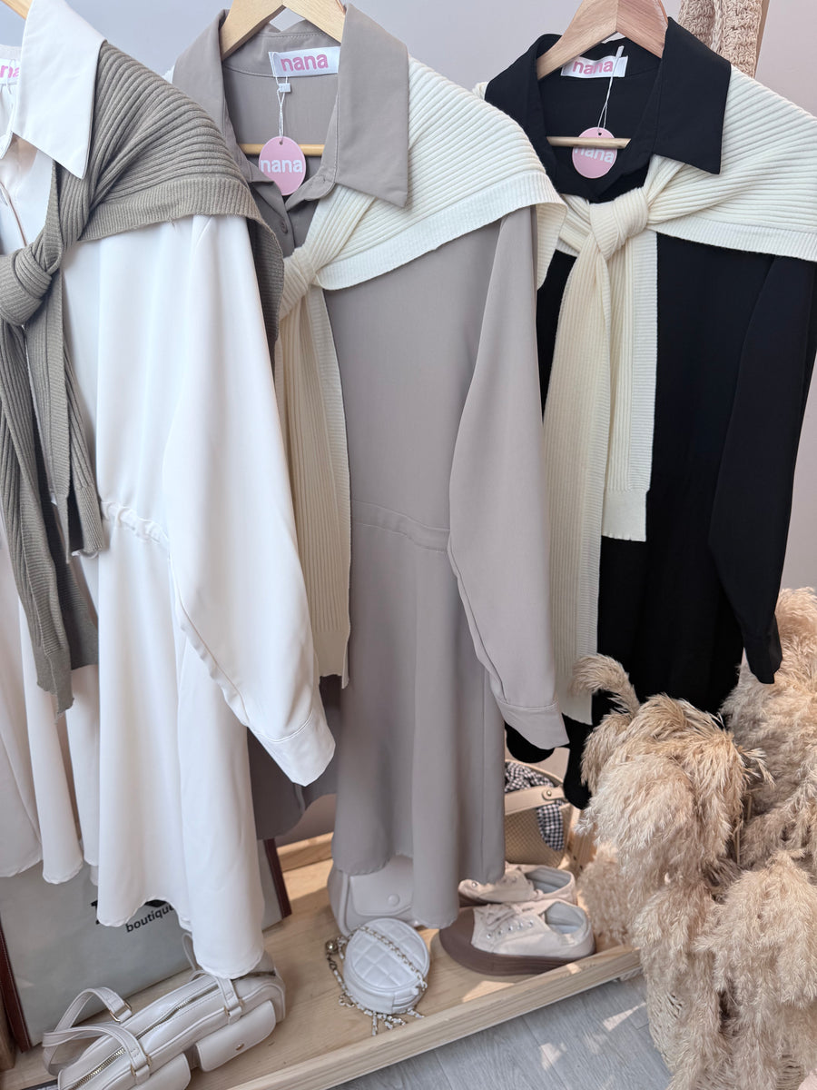 雪纺收腰配披肩连身裙