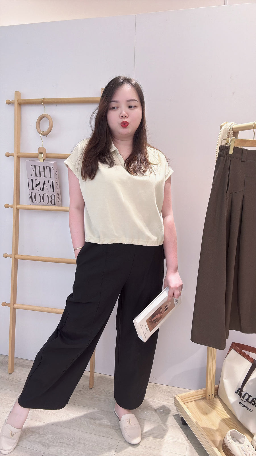 松紧腰仿牛仔潮流长裤