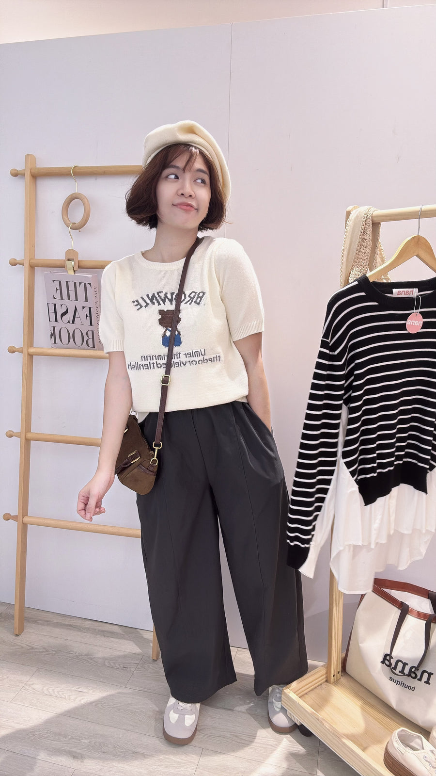 松紧腰仿牛仔潮流长裤