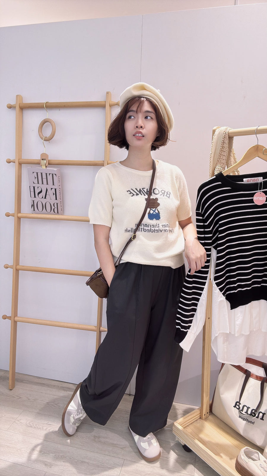 松紧腰仿牛仔潮流长裤