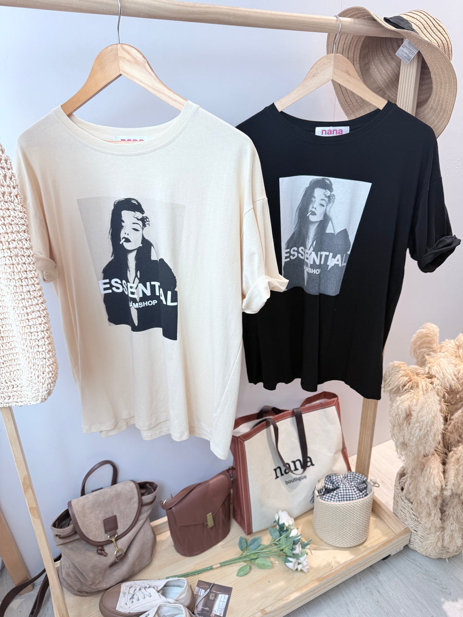 印花图宽松Over T