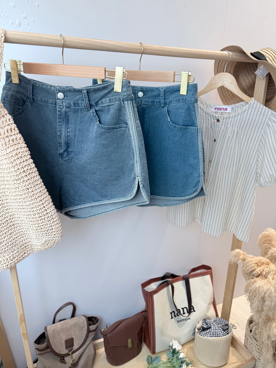 休闲软牛仔短裤