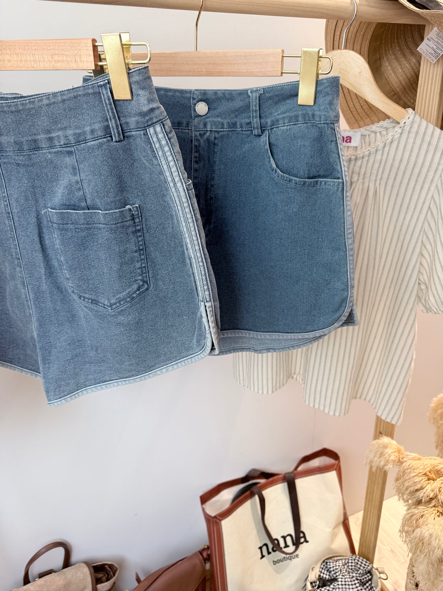 休闲软牛仔短裤