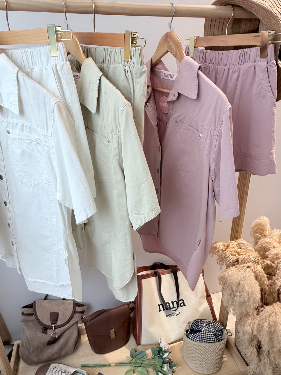 水洗牛仔工装套装