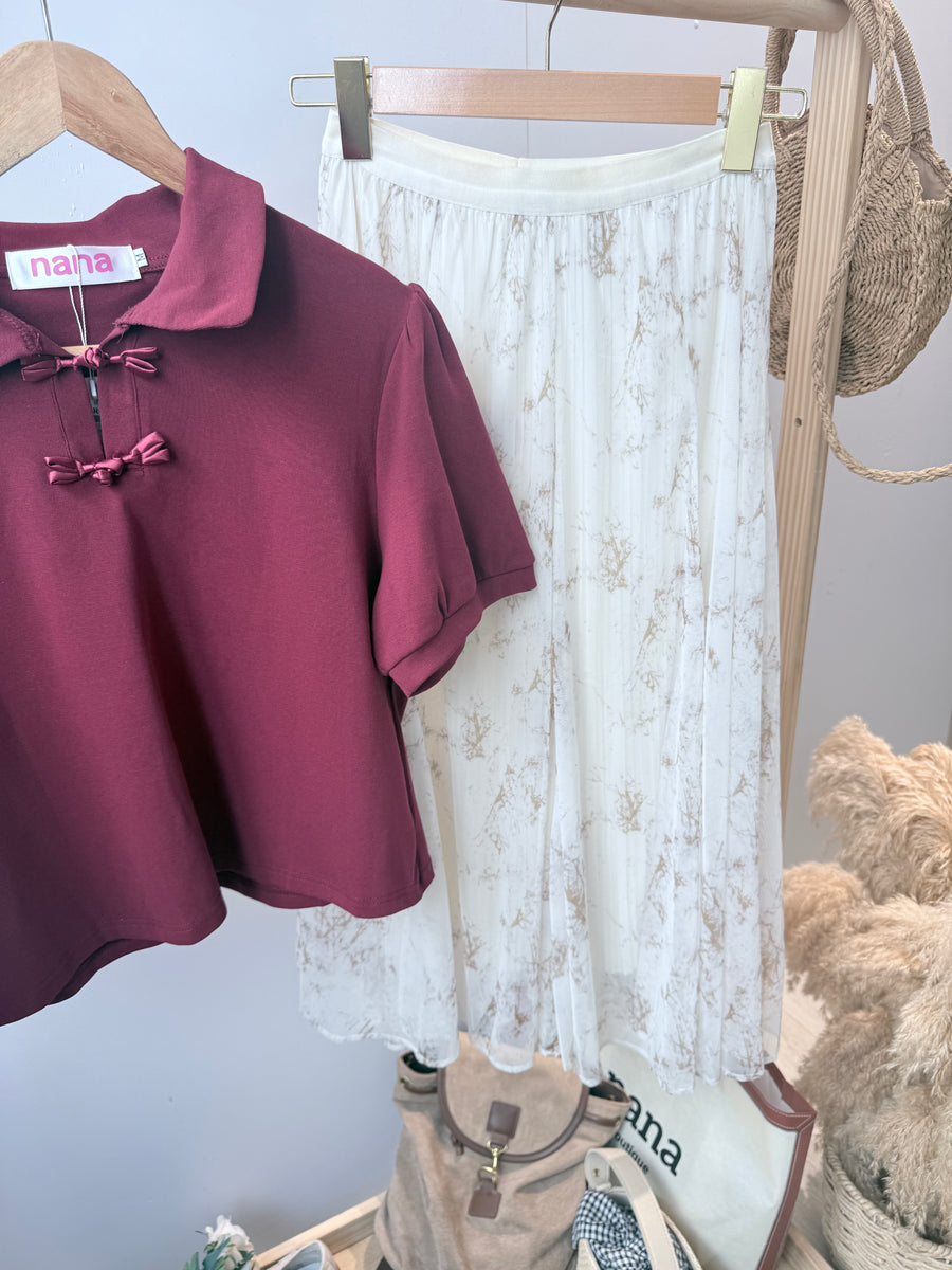 棉质中国结上衣