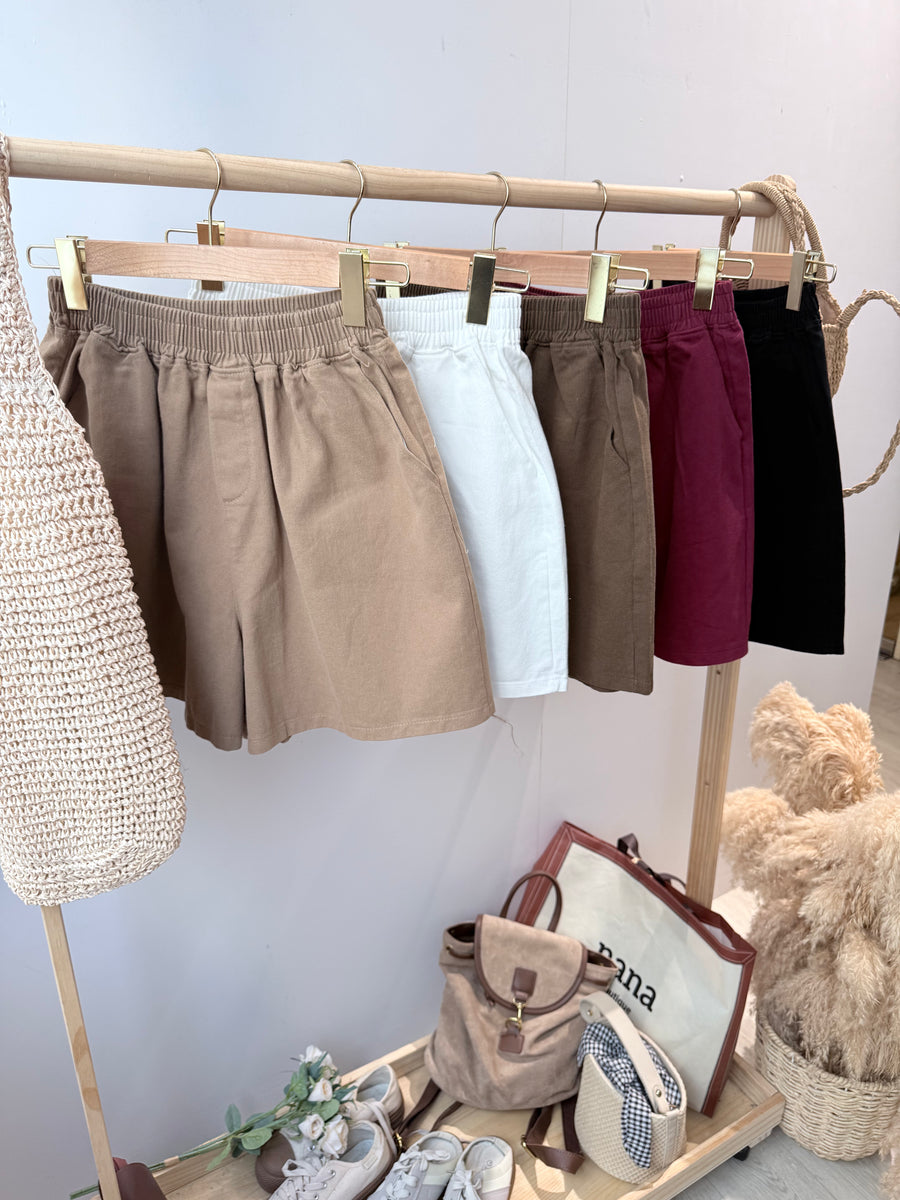 厚水洗牛仔四分短裤