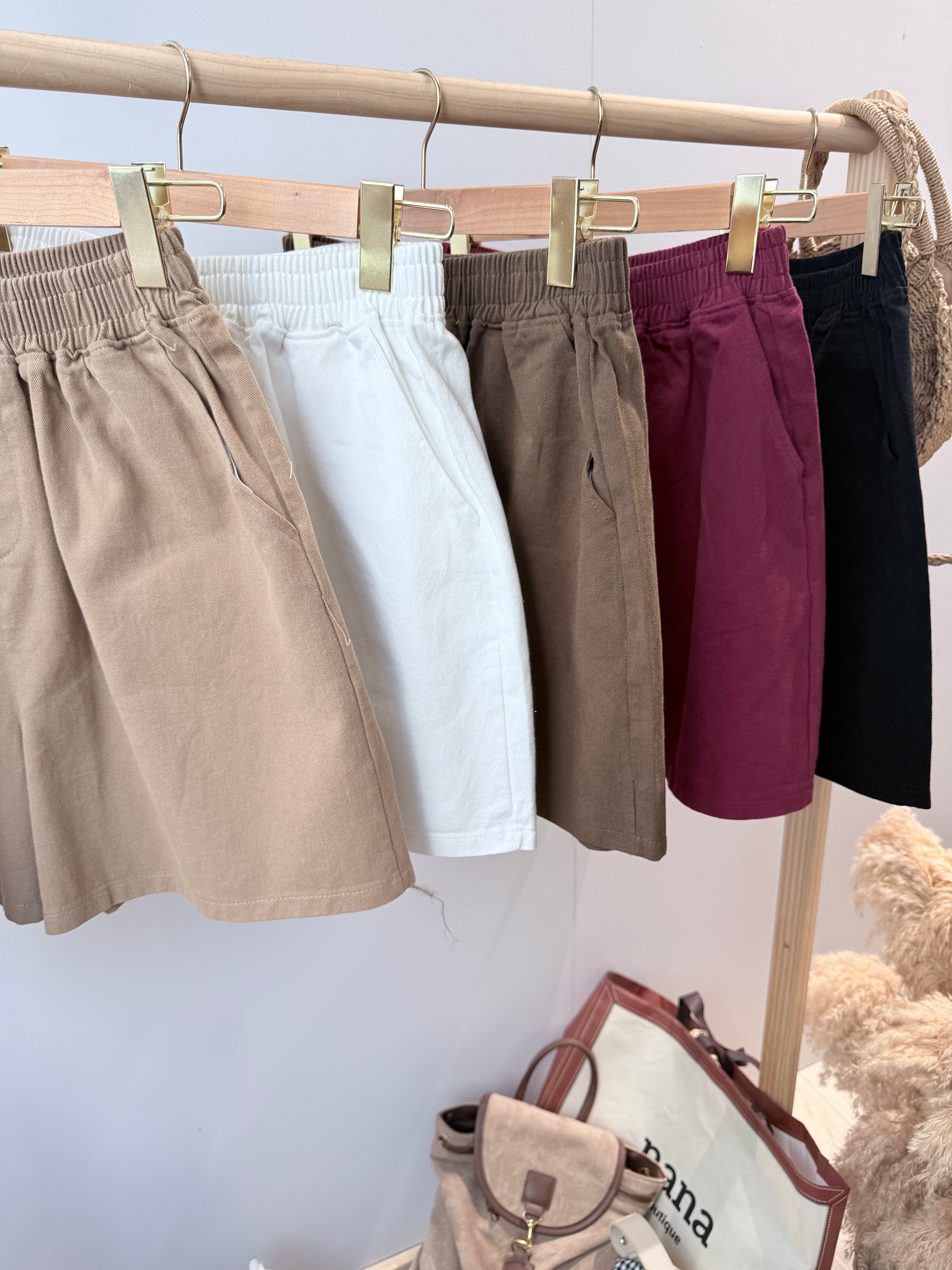 厚水洗牛仔四分短裤