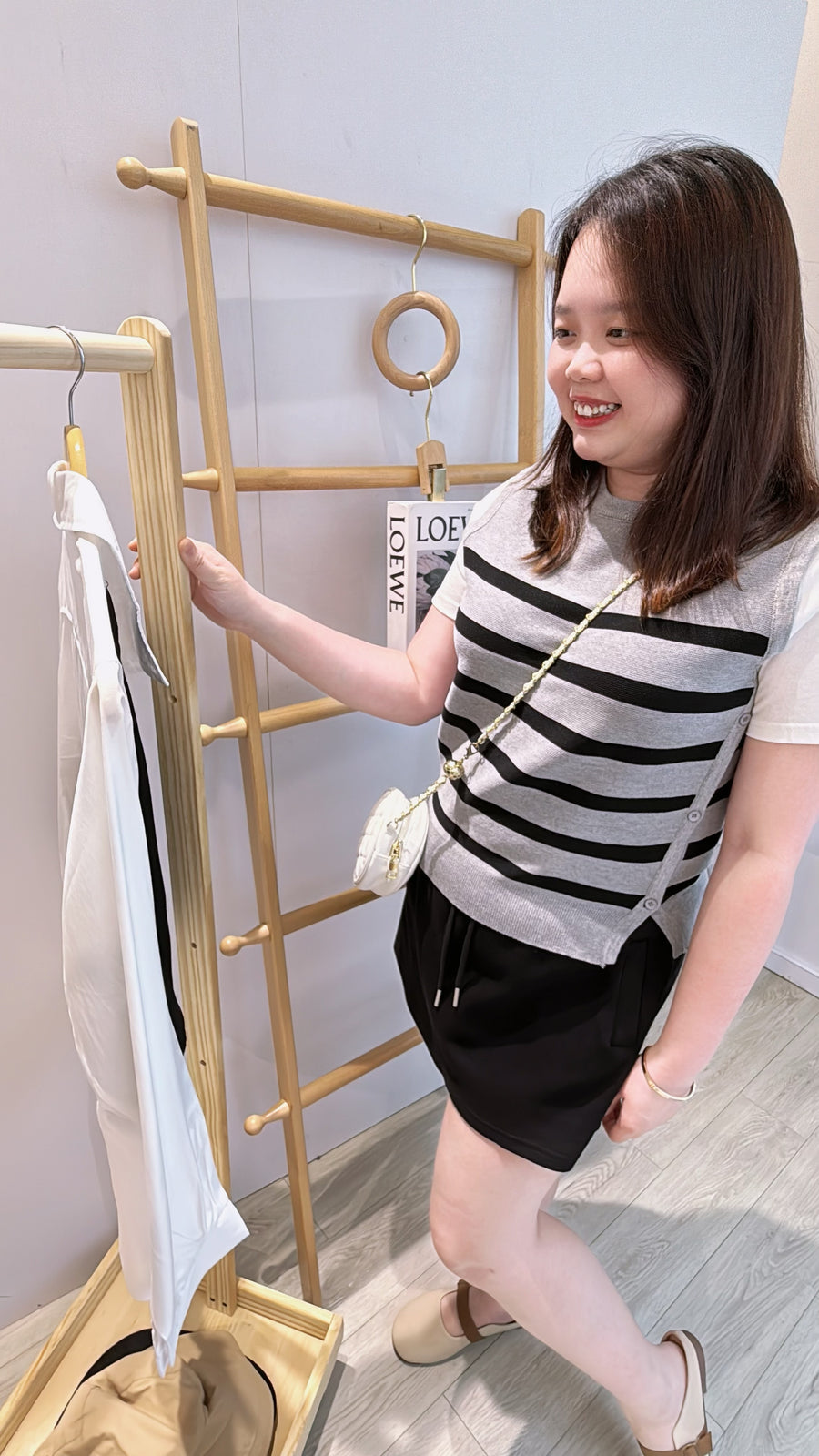 Cotton冰丝针织撞色上衣