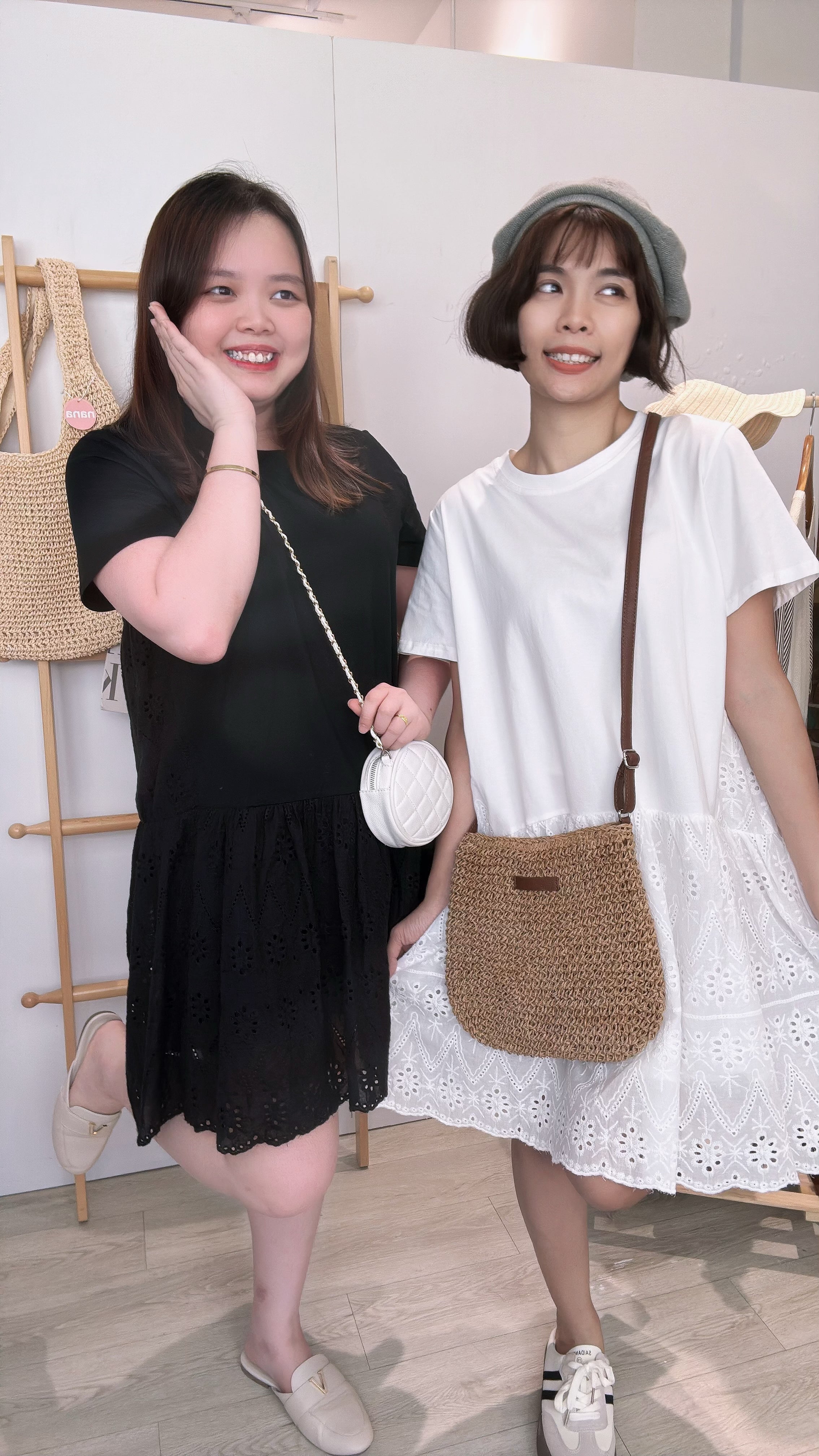 Cotton同花俏皮短连衣裙