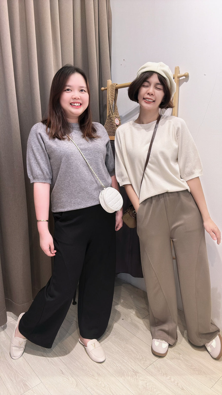 松紧腰太空棉舒服直脚裤