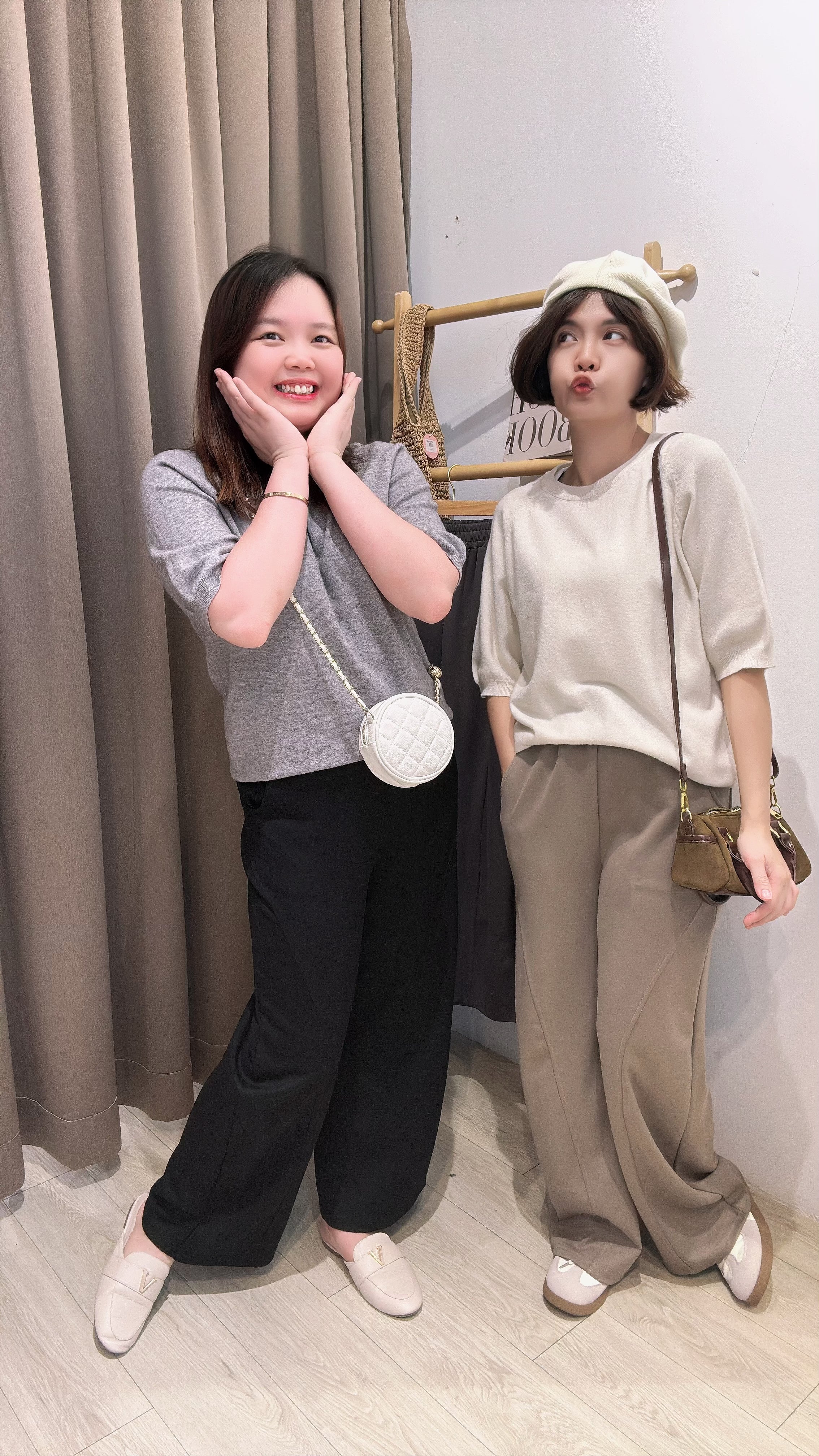 松紧腰太空棉舒服直脚裤