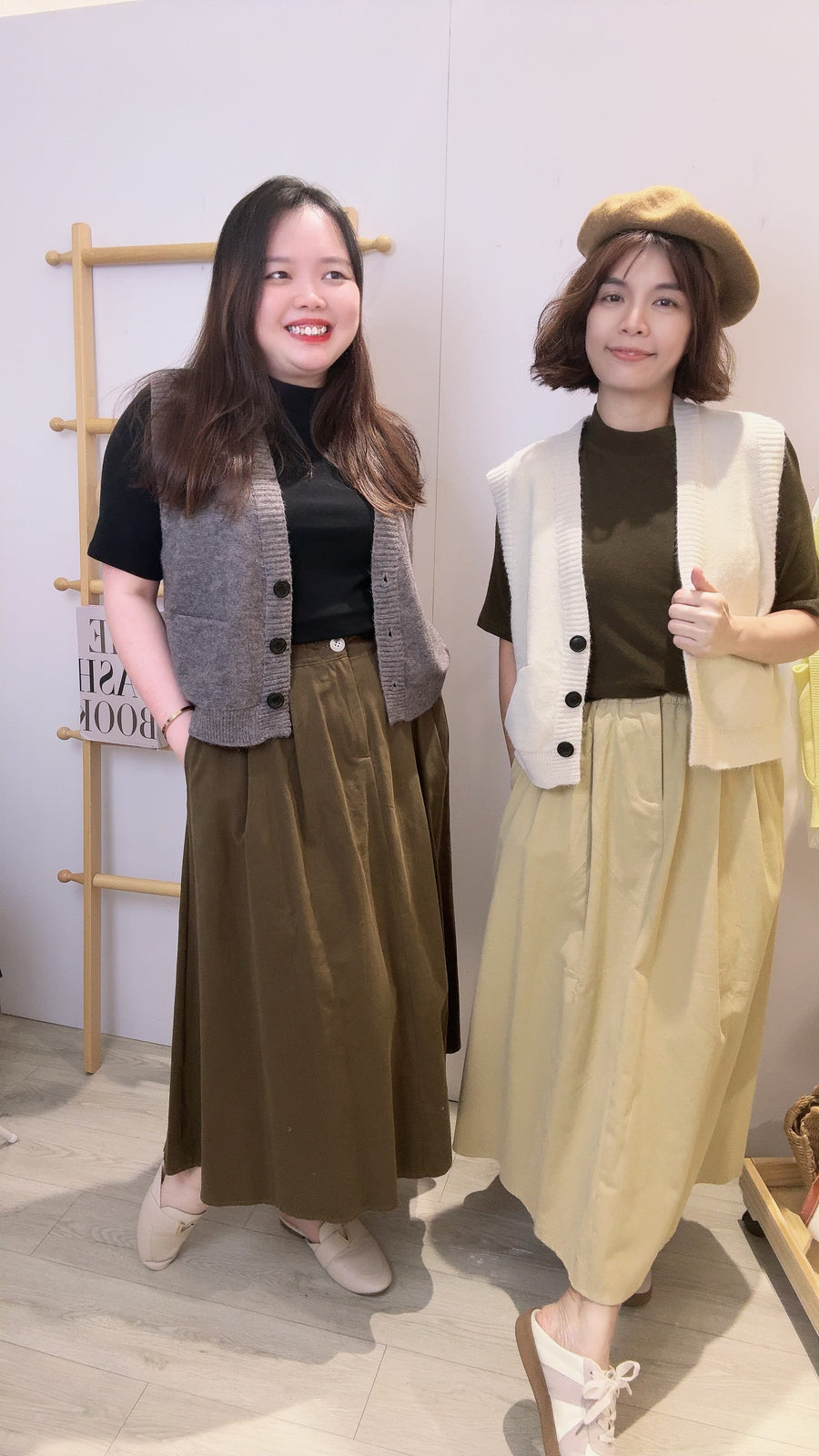 韩式百搭针织纽扣马甲