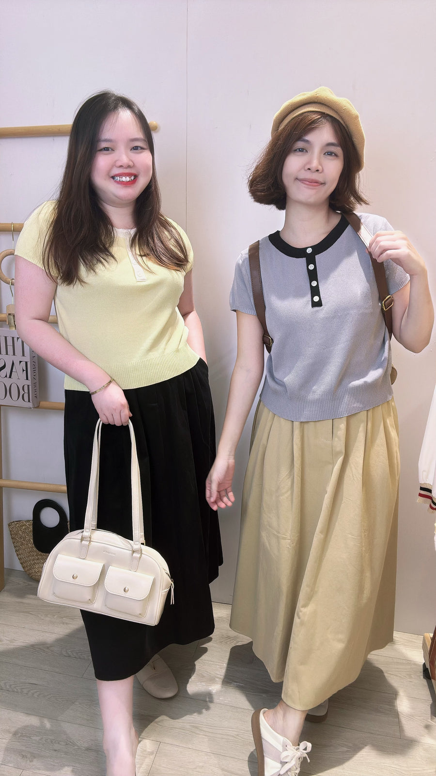 A Line水洗牛仔半长裙