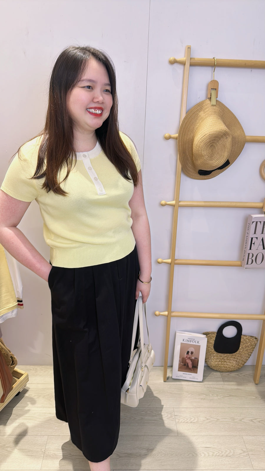 A Line水洗牛仔半长裙