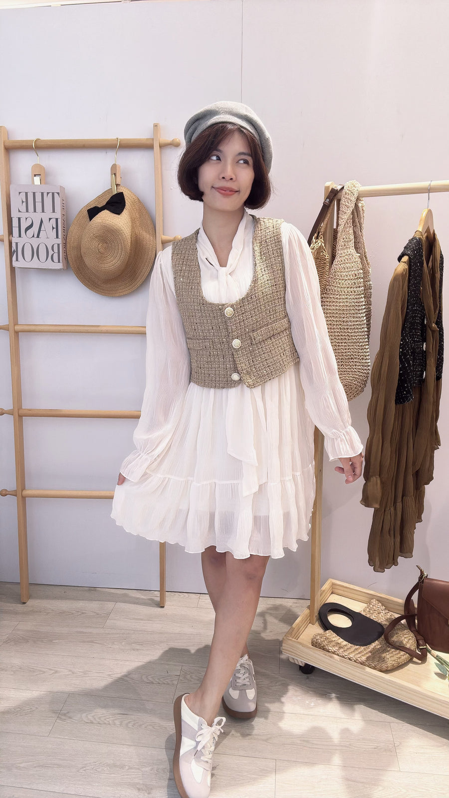 小香风淑女款短套裙